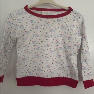 Lullaby Set holiday print long sleeve shirt. Size 12m